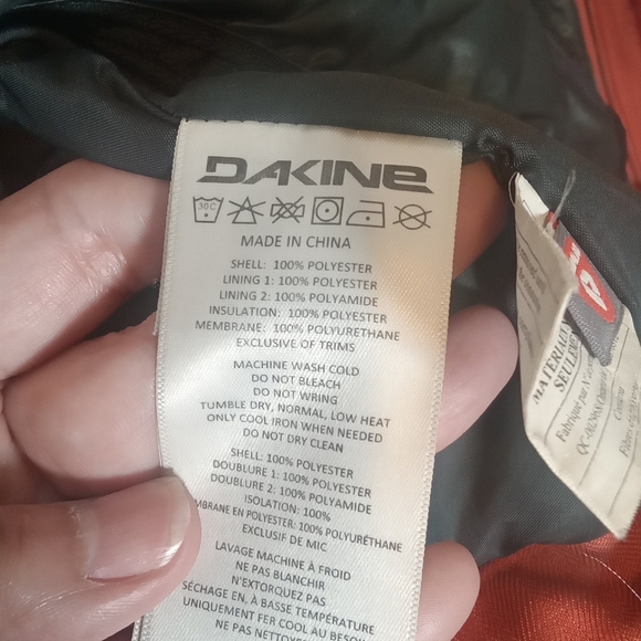 Dekine mercer ski men's jacket orange primaloft  Outdoor Gorp medium - Picture 6 of 9
